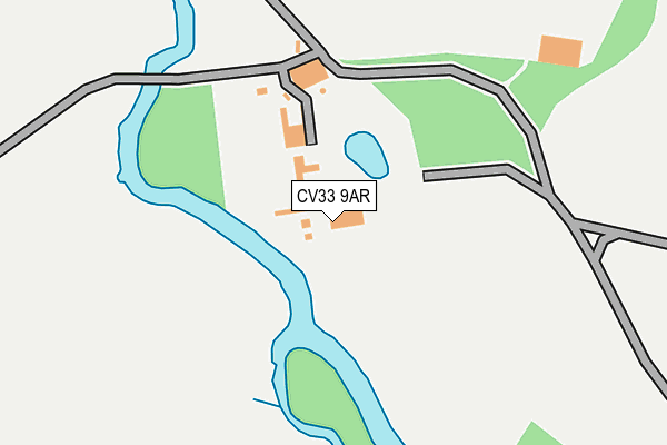 CV33 9AR map - OS OpenMap – Local (Ordnance Survey)
