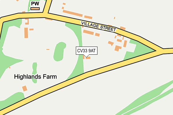 CV33 9AT map - OS OpenMap – Local (Ordnance Survey) CV33 9AT map - OS OpenMap – Local (Ordnance Survey)