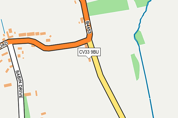 CV33 9BU map - OS OpenMap – Local (Ordnance Survey)
