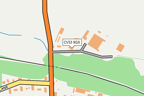 CV33 9GX map - OS OpenMap – Local (Ordnance Survey) CV33 9GX map - OS OpenMap – Local (Ordnance Survey)