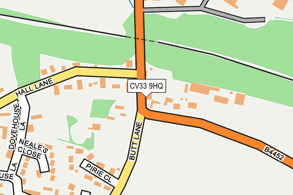 CV33 9HQ map - OS OpenMap – Local (Ordnance Survey) CV33 9HQ map - OS OpenMap – Local (Ordnance Survey)