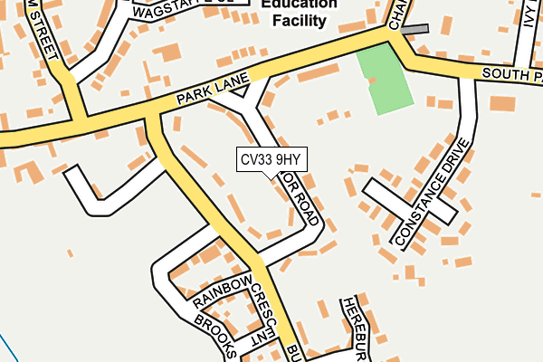CV33 9HY map - OS OpenMap – Local (Ordnance Survey) CV33 9HY map - OS OpenMap – Local (Ordnance Survey)