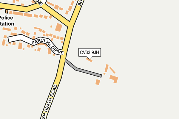 CV33 9JH map - OS OpenMap – Local (Ordnance Survey)