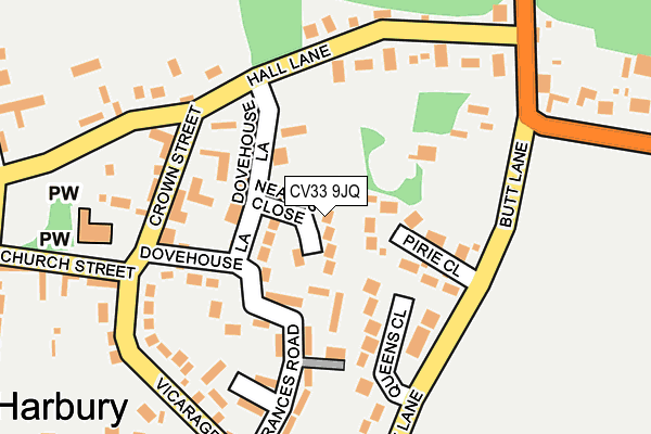 CV33 9JQ map - OS OpenMap – Local (Ordnance Survey) CV33 9JQ map - OS OpenMap – Local (Ordnance Survey)