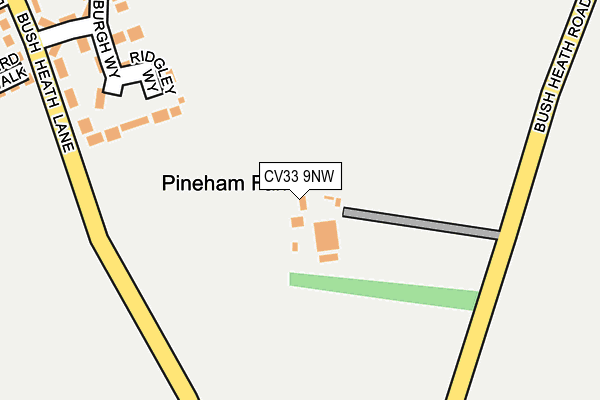 CV33 9NW map - OS OpenMap – Local (Ordnance Survey) CV33 9NW map - OS OpenMap – Local (Ordnance Survey)