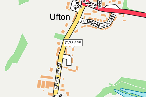 CV33 9PE map - OS OpenMap – Local (Ordnance Survey) CV33 9PE map - OS OpenMap – Local (Ordnance Survey)