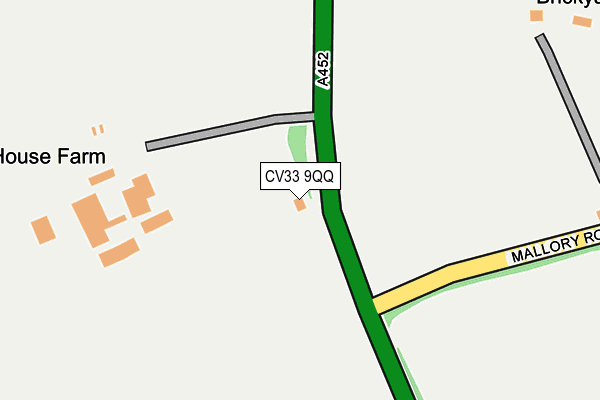 CV33 9QQ map - OS OpenMap – Local (Ordnance Survey) CV33 9QQ map - OS OpenMap – Local (Ordnance Survey)