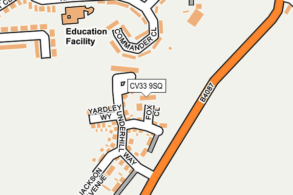 CV33 9SQ map - OS OpenMap – Local (Ordnance Survey) CV33 9SQ map - OS OpenMap – Local (Ordnance Survey)