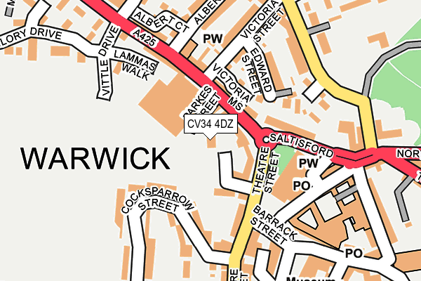 CV34 4DZ map - OS OpenMap – Local (Ordnance Survey) CV34 4DZ map - OS OpenMap – Local (Ordnance Survey)