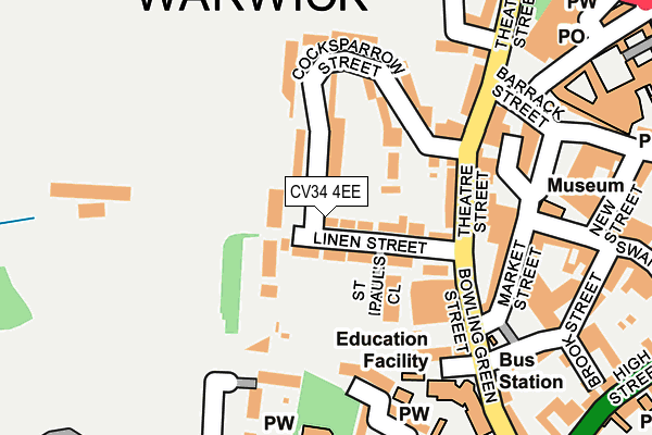 CV34 4EE map - OS OpenMap – Local (Ordnance Survey) CV34 4EE map - OS OpenMap – Local (Ordnance Survey)