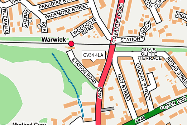 CV34 4LA map - OS OpenMap – Local (Ordnance Survey) CV34 4LA map - OS OpenMap – Local (Ordnance Survey)