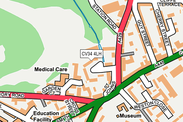 CV34 4LH map - OS OpenMap – Local (Ordnance Survey) CV34 4LH map - OS OpenMap – Local (Ordnance Survey)