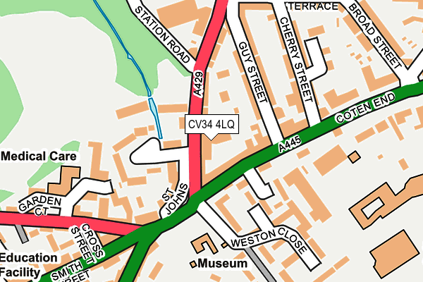 CV34 4LQ map - OS OpenMap – Local (Ordnance Survey) CV34 4LQ map - OS OpenMap – Local (Ordnance Survey)