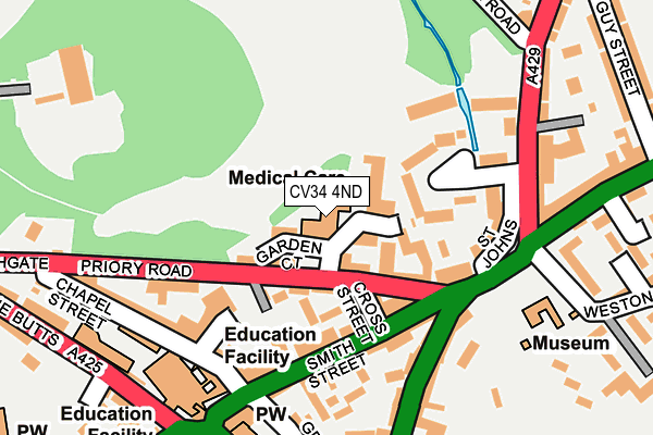 CV34 4ND map - OS OpenMap – Local (Ordnance Survey) CV34 4ND map - OS OpenMap – Local (Ordnance Survey)