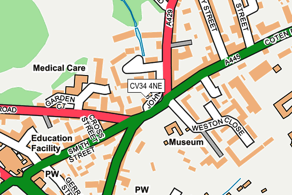 CV34 4NE map - OS OpenMap – Local (Ordnance Survey) CV34 4NE map - OS OpenMap – Local (Ordnance Survey)