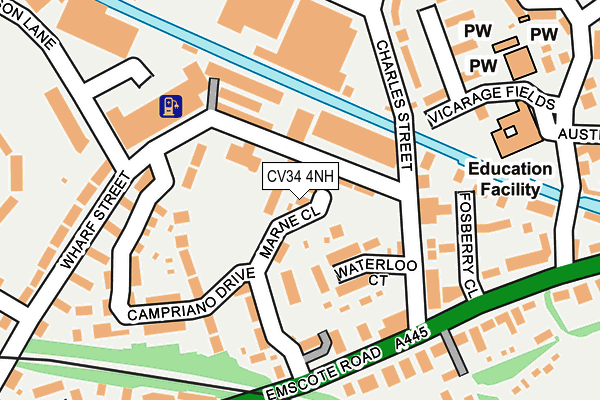 CV34 4NH map - OS OpenMap – Local (Ordnance Survey) CV34 4NH map - OS OpenMap – Local (Ordnance Survey)
