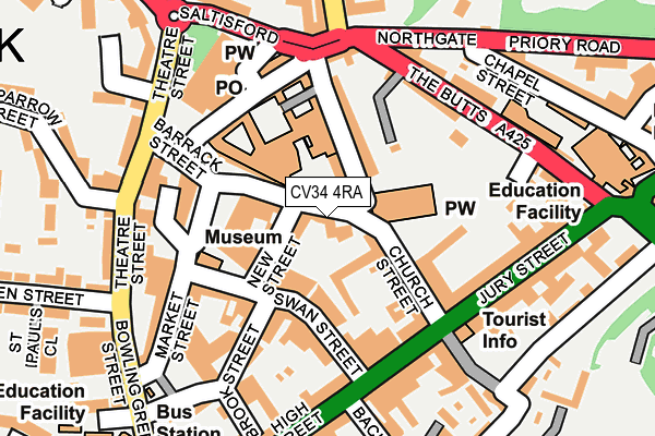 CV34 4RA map - OS OpenMap – Local (Ordnance Survey) CV34 4RA map - OS OpenMap – Local (Ordnance Survey)