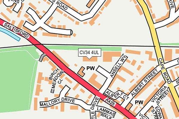 CV34 4UL map - OS OpenMap – Local (Ordnance Survey) CV34 4UL map - OS OpenMap – Local (Ordnance Survey)