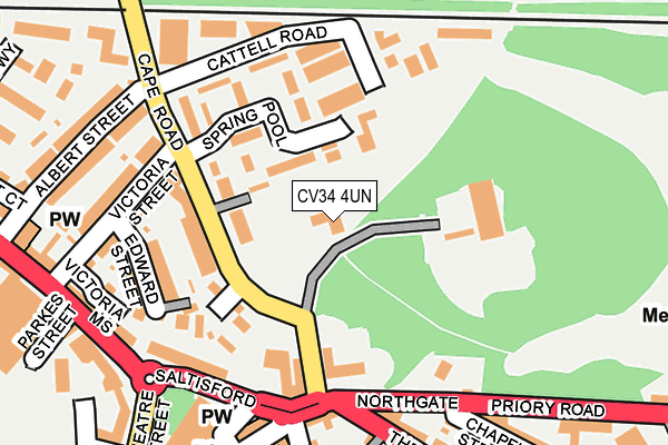 CV34 4UN map - OS OpenMap – Local (Ordnance Survey) CV34 4UN map - OS OpenMap – Local (Ordnance Survey)