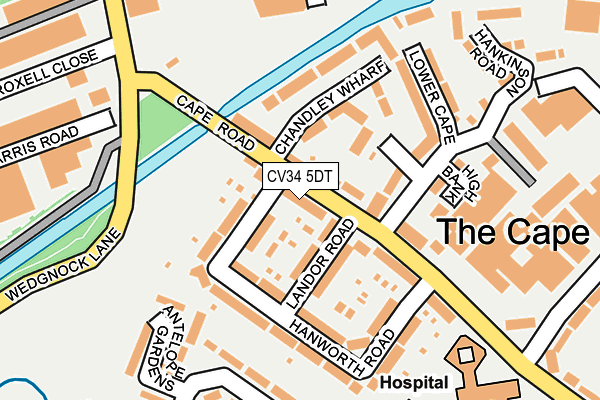 CV34 5DT map - OS OpenMap – Local (Ordnance Survey) CV34 5DT map - OS OpenMap – Local (Ordnance Survey)