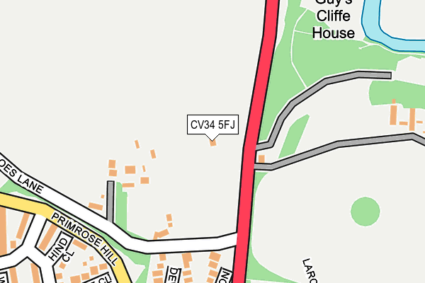 CV34 5FJ map - OS OpenMap – Local (Ordnance Survey) CV34 5FJ map - OS OpenMap – Local (Ordnance Survey)