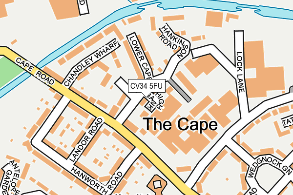 CV34 5FU map - OS OpenMap – Local (Ordnance Survey) CV34 5FU map - OS OpenMap – Local (Ordnance Survey)