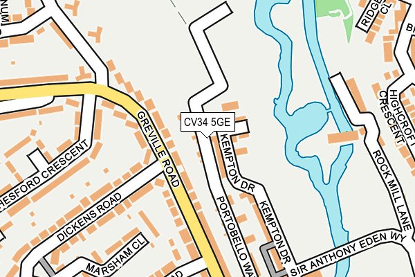 CV34 5GE map - OS OpenMap – Local (Ordnance Survey) CV34 5GE map - OS OpenMap – Local (Ordnance Survey)
