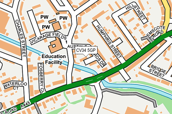 CV34 5GP map - OS OpenMap – Local (Ordnance Survey) CV34 5GP map - OS OpenMap – Local (Ordnance Survey)