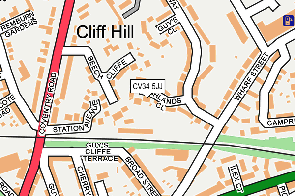 CV34 5JJ map - OS OpenMap – Local (Ordnance Survey) CV34 5JJ map - OS OpenMap – Local (Ordnance Survey)