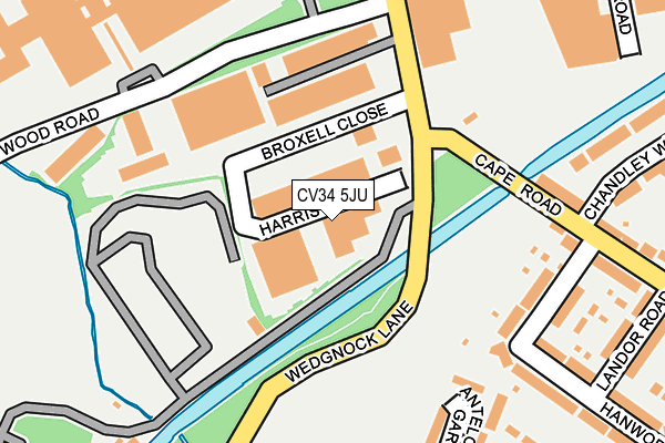 CV34 5JU map - OS OpenMap – Local (Ordnance Survey) CV34 5JU map - OS OpenMap – Local (Ordnance Survey)