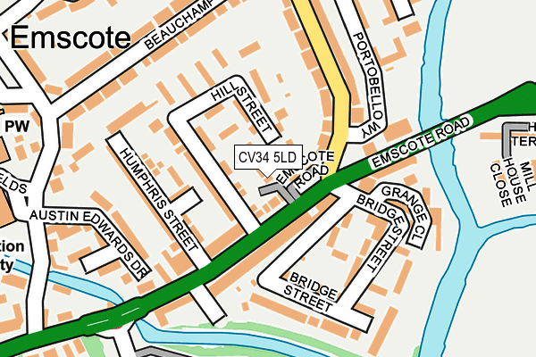 CV34 5LD map - OS OpenMap – Local (Ordnance Survey) CV34 5LD map - OS OpenMap – Local (Ordnance Survey)