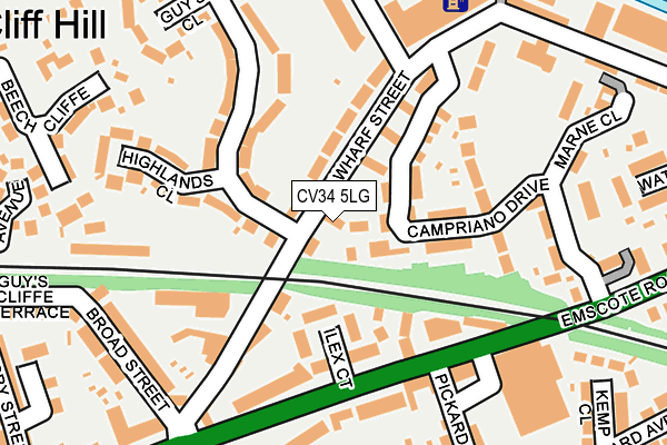 CV34 5LG map - OS OpenMap – Local (Ordnance Survey) CV34 5LG map - OS OpenMap – Local (Ordnance Survey)