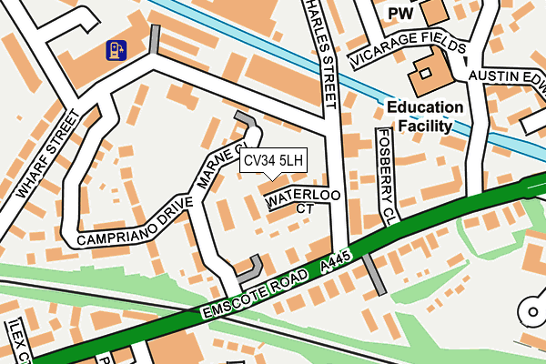 CV34 5LH map - OS OpenMap – Local (Ordnance Survey) CV34 5LH map - OS OpenMap – Local (Ordnance Survey)