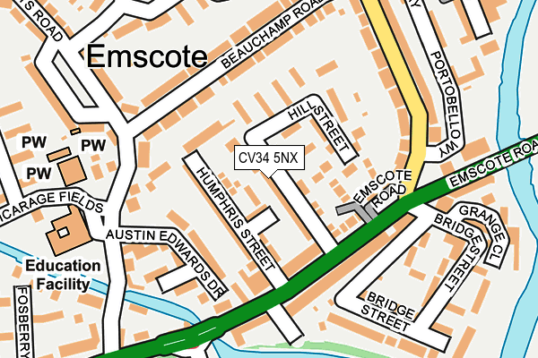 CV34 5NX map - OS OpenMap – Local (Ordnance Survey) CV34 5NX map - OS OpenMap – Local (Ordnance Survey)