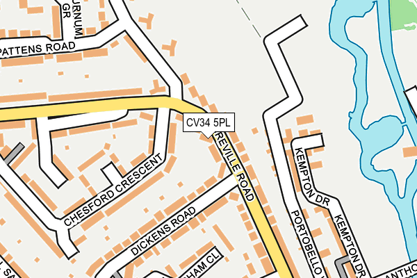 CV34 5PL map - OS OpenMap – Local (Ordnance Survey) CV34 5PL map - OS OpenMap – Local (Ordnance Survey)