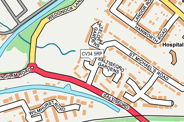 CV34 5RP map - OS OpenMap – Local (Ordnance Survey) CV34 5RP map - OS OpenMap – Local (Ordnance Survey)