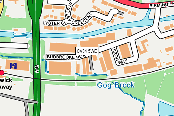CV34 5WE map - OS OpenMap – Local (Ordnance Survey) CV34 5WE map - OS OpenMap – Local (Ordnance Survey)