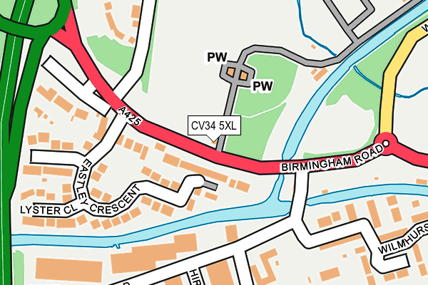 CV34 5XL map - OS OpenMap – Local (Ordnance Survey) CV34 5XL map - OS OpenMap – Local (Ordnance Survey)