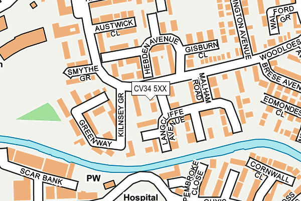 CV34 5XX map - OS OpenMap – Local (Ordnance Survey) CV34 5XX map - OS OpenMap – Local (Ordnance Survey)