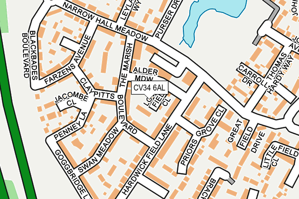 CV34 6AL map - OS OpenMap – Local (Ordnance Survey) CV34 6AL map - OS OpenMap – Local (Ordnance Survey)