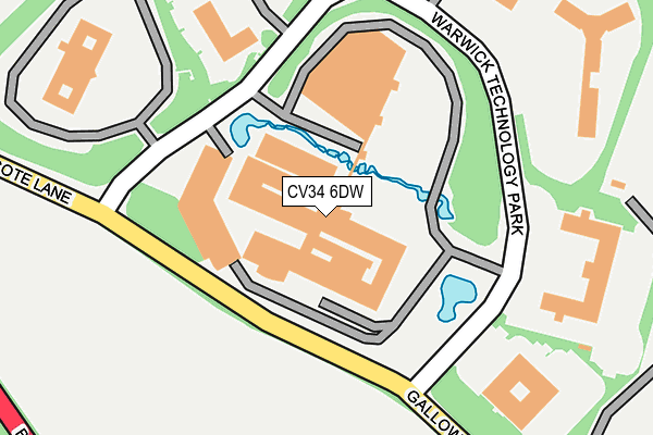 CV34 6DW map - OS OpenMap – Local (Ordnance Survey) CV34 6DW map - OS OpenMap – Local (Ordnance Survey)