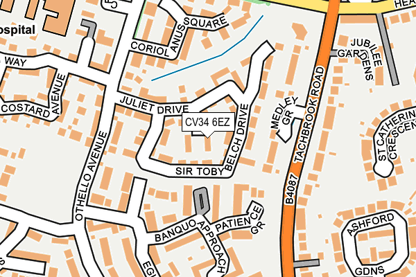 CV34 6EZ map - OS OpenMap – Local (Ordnance Survey) CV34 6EZ map - OS OpenMap – Local (Ordnance Survey)
