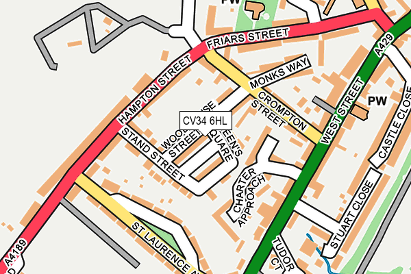 CV34 6HL map - OS OpenMap – Local (Ordnance Survey) CV34 6HL map - OS OpenMap – Local (Ordnance Survey)