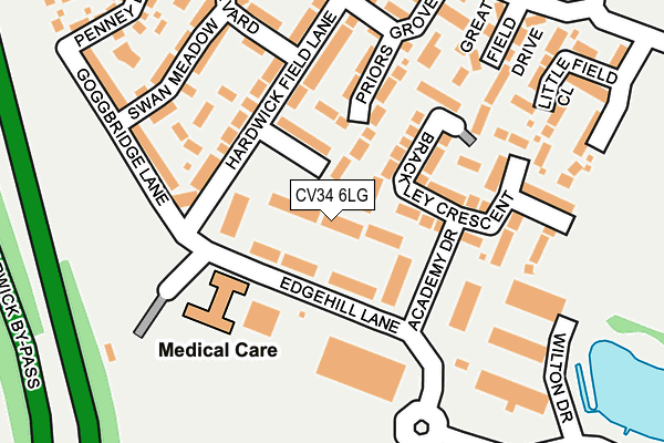 CV34 6LG map - OS OpenMap – Local (Ordnance Survey) CV34 6LG map - OS OpenMap – Local (Ordnance Survey)