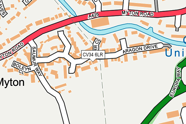 CV34 6LR map - OS OpenMap – Local (Ordnance Survey) CV34 6LR map - OS OpenMap – Local (Ordnance Survey)