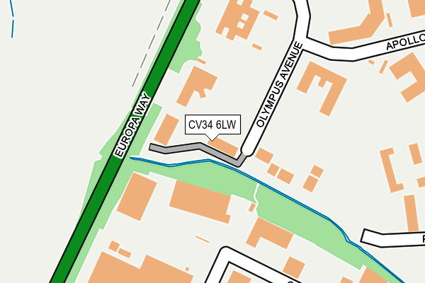 CV34 6LW map - OS OpenMap – Local (Ordnance Survey) CV34 6LW map - OS OpenMap – Local (Ordnance Survey)