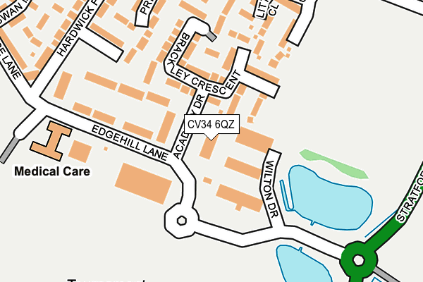 CV34 6QZ map - OS OpenMap – Local (Ordnance Survey) CV34 6QZ map - OS OpenMap – Local (Ordnance Survey)