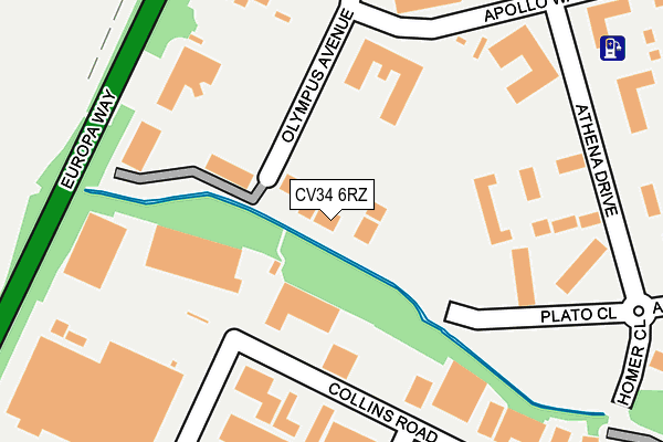 CV34 6RZ map - OS OpenMap – Local (Ordnance Survey) CV34 6RZ map - OS OpenMap – Local (Ordnance Survey)
