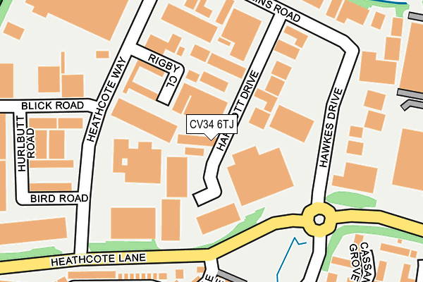 CV34 6TJ map - OS OpenMap – Local (Ordnance Survey) CV34 6TJ map - OS OpenMap – Local (Ordnance Survey)