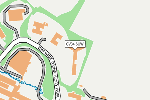CV34 6UW map - OS OpenMap – Local (Ordnance Survey) CV34 6UW map - OS OpenMap – Local (Ordnance Survey)